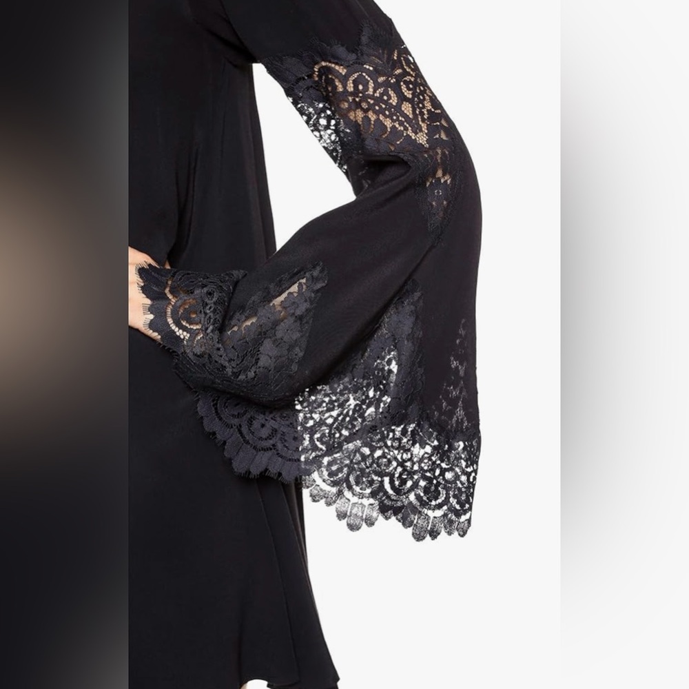 NWT For Love and Lemons Festival Dress Black Size M - Picture 7 of 12